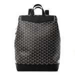 Goyard Black Goyardine Canvas & Calfskin Leather Cisalpin Backpack MM Replica