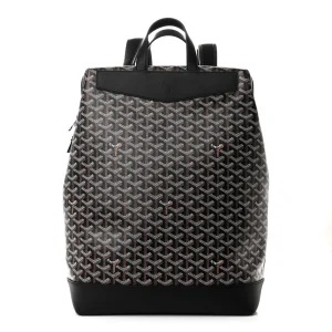Goyard Black Goyardine Canvas & Calfskin Leather Cisalpin Backpack MM Replica
