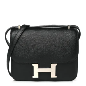 Hermès Black Epsom Leather Constance 18 Gold Hardware Replicas