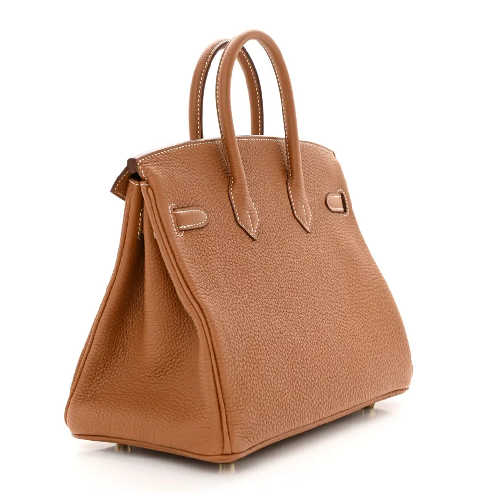 Hermès Brown Togo Leather Birkin 25 Gold Hardware Replicas - Image 4