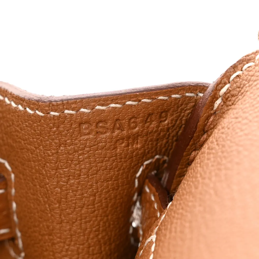 Hermès Brown Togo Leather Birkin 25 Gold Hardware Replicas - Image 7