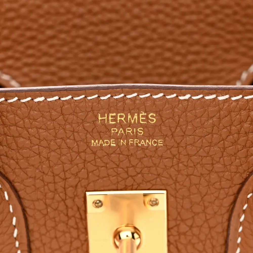 Hermès Brown Togo Leather Birkin 25 Gold Hardware Replicas - Image 2