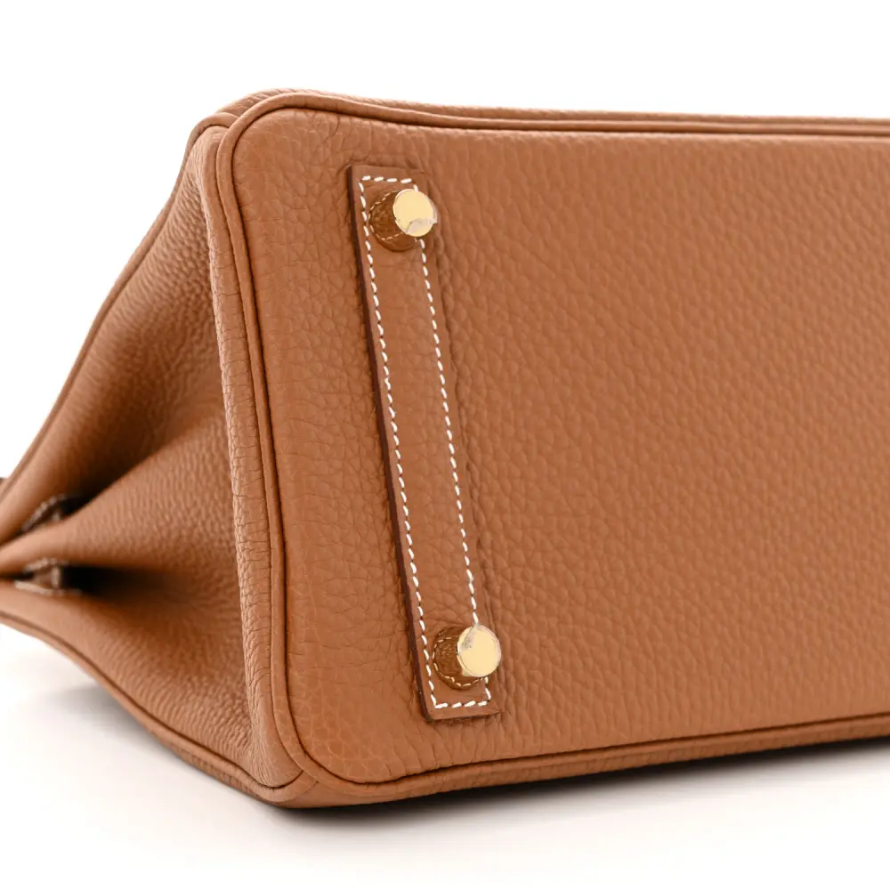Hermès Brown Togo Leather Birkin 25 Gold Hardware Replicas - Image 6