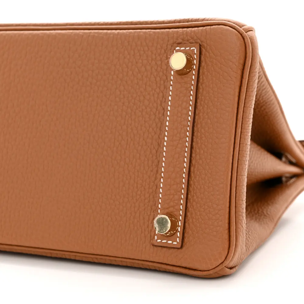 Hermès Brown Togo Leather Birkin 25 Gold Hardware Replicas - Image 5