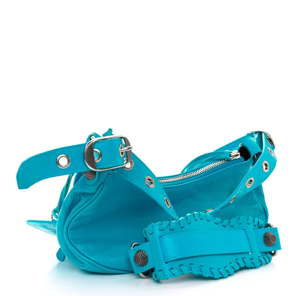 Mirror Quality Replica Balenciaga Cyan Agneau XS Shoulder Bag - Image 2