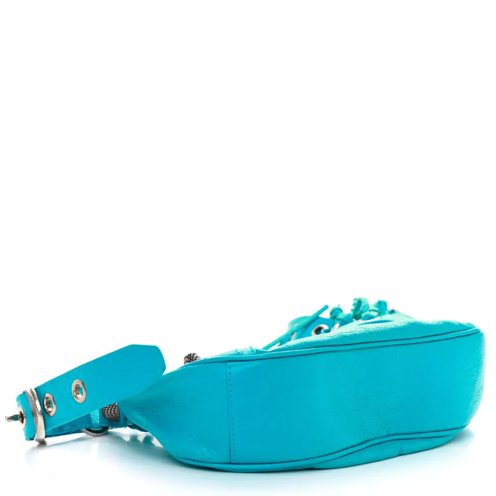 Mirror Quality Replica Balenciaga Cyan Agneau XS Shoulder Bag - Image 5