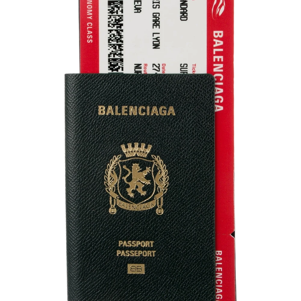 Mirror Quality Replica Balenciaga Passport Wallet in Green Leather