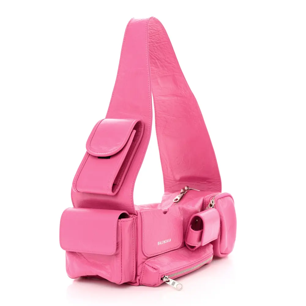 Mirror Quality Replica of Balenciaga Hot Pink Agneau Arena Bag - Image 3