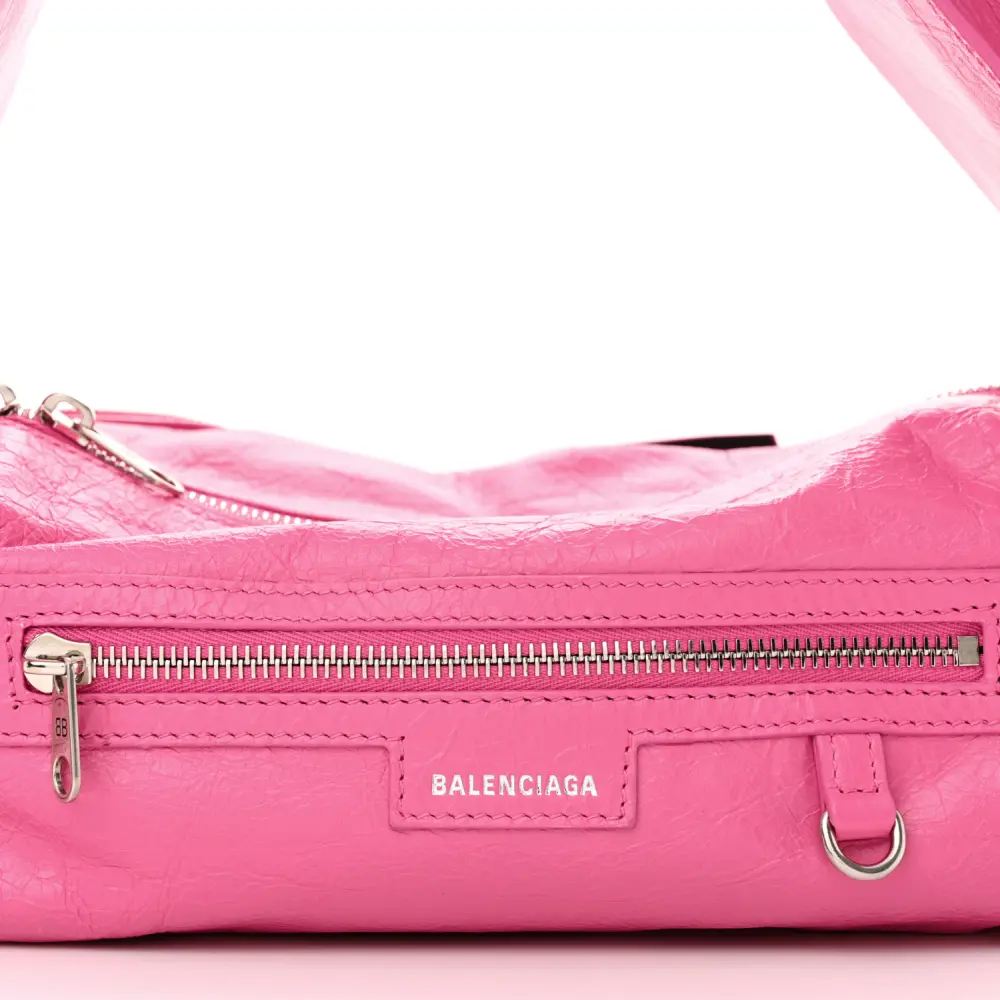 Mirror Quality Replica of Balenciaga Hot Pink Agneau Arena Bag - Image 9
