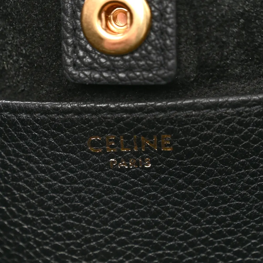 Mirror Quality Replica Celine Black Calfskin Cuir Triomphe Bag - Image 2