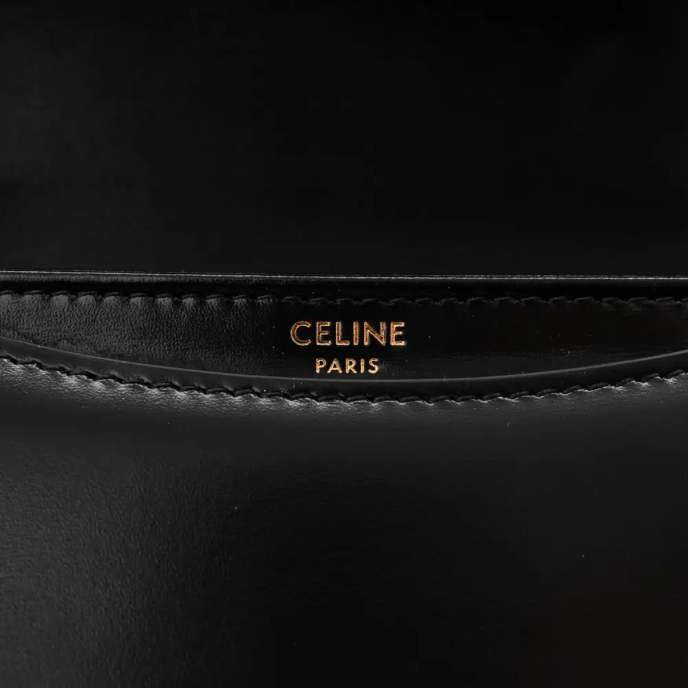 Celine Triomphe Mini Besace Replica in Shiny Calfskin Leather - Image 2