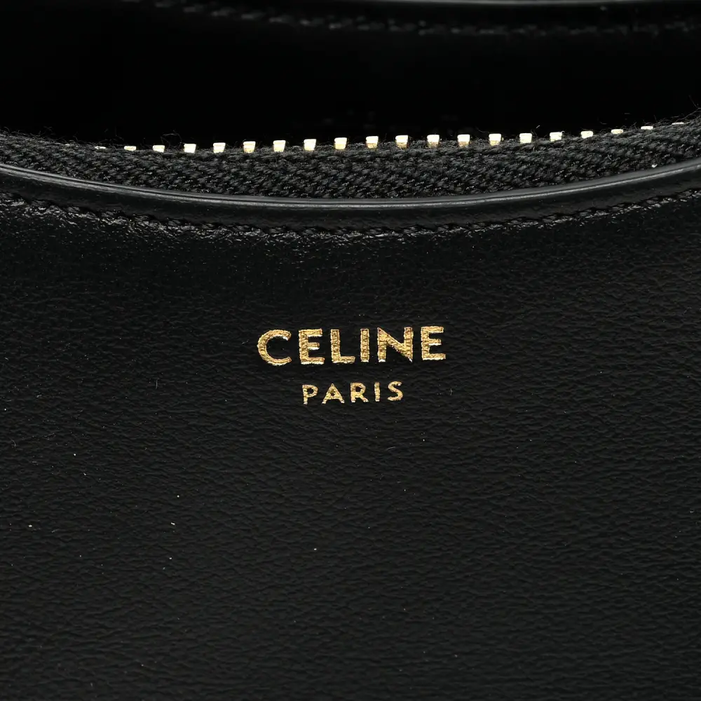 Celine Black Smooth Calfskin Leather Mini Ava Shoulder Bag Gold Hardware Replica - Image 2