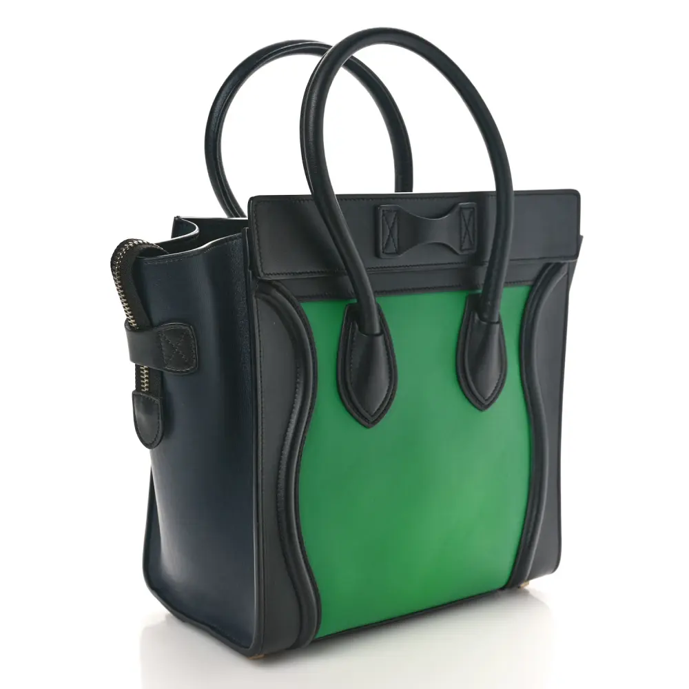 Mirror Quality Celine Handbags - Grass Smooth Leather Bi-Color Design - Image 3