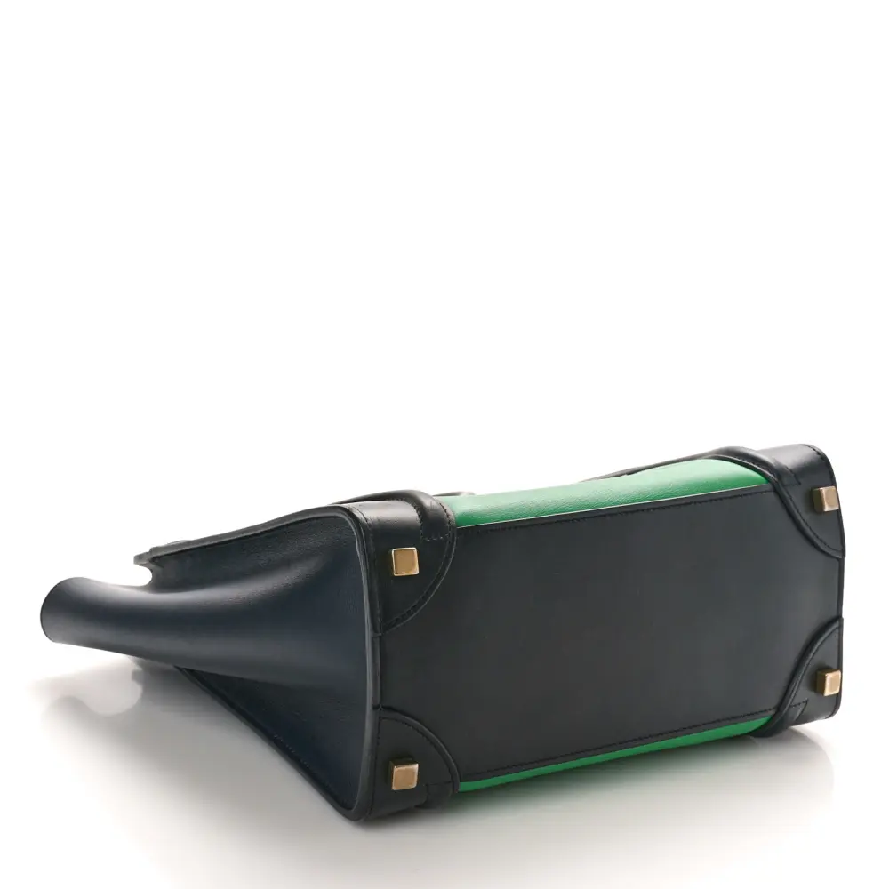 Mirror Quality Celine Handbags - Grass Smooth Leather Bi-Color Design - Image 6