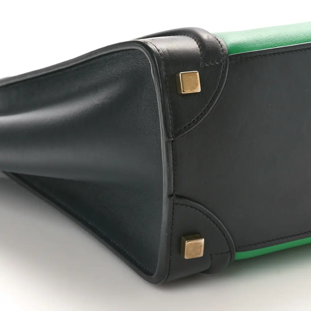 Mirror Quality Celine Handbags - Grass Smooth Leather Bi-Color Design - Image 4