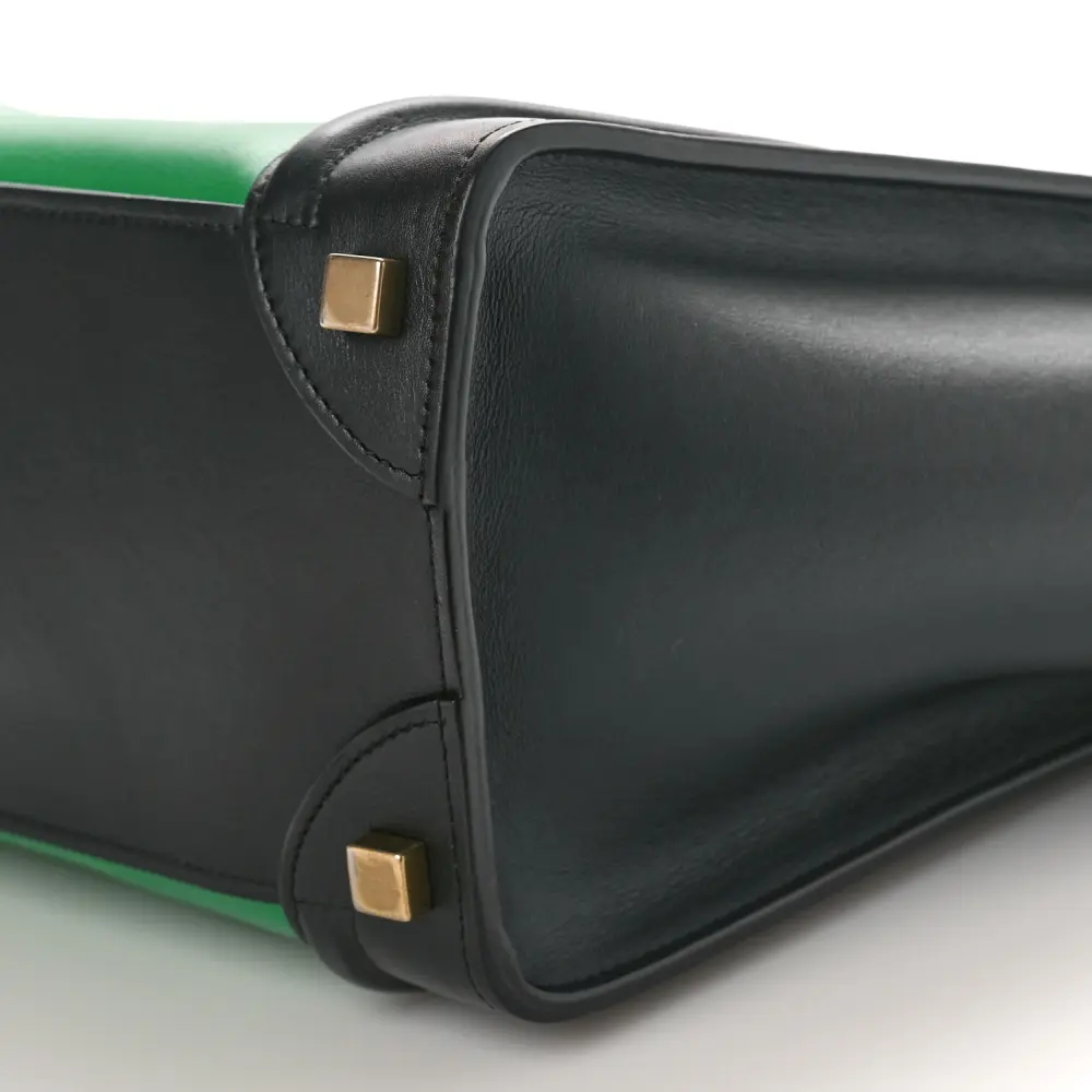 Mirror Quality Celine Handbags - Grass Smooth Leather Bi-Color Design - Image 5