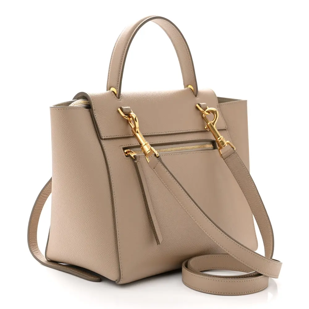 Shop Mirror Quality Celine Micro Belt Bag Replicas in Light Taupe - Image 3