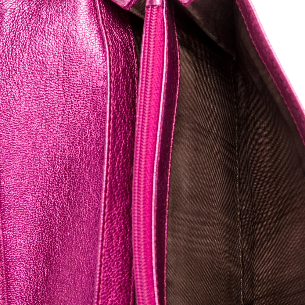 Shop Superfake Celine Continental Wallet in Neutral Pink - Image 3