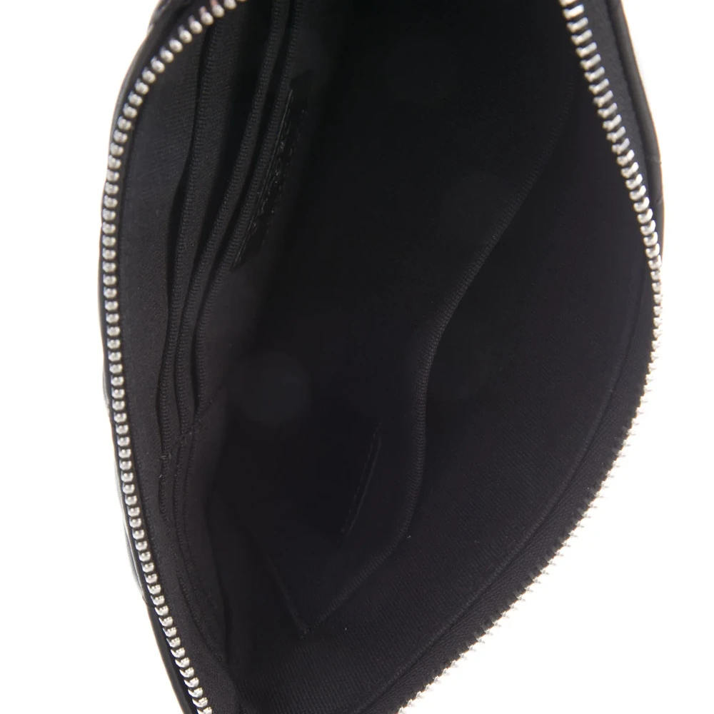 Chanel Black Calfskin Replica Handbag with CC Logo & Silver Hardware - Image 3