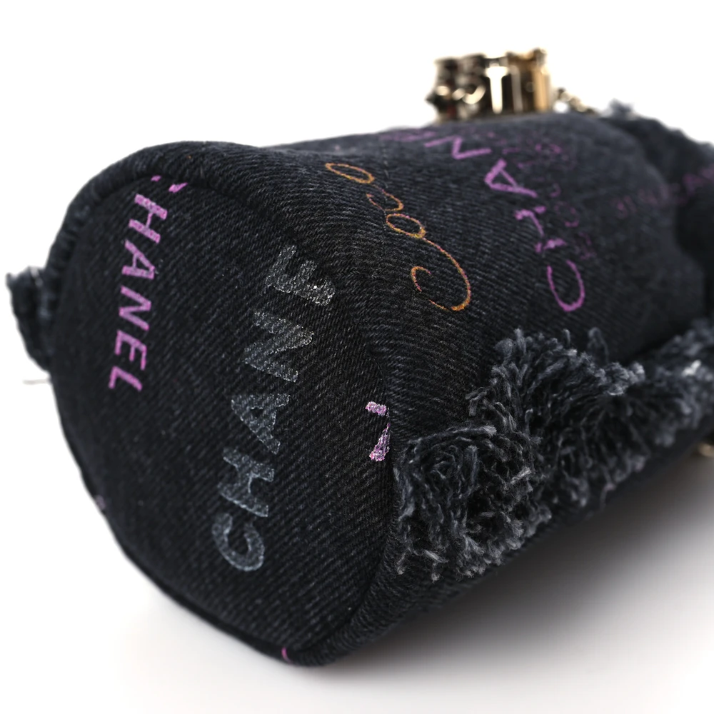 Chanel Replica Quilted Denim Mini Bucket Bag – Mirror Quality - Image 5