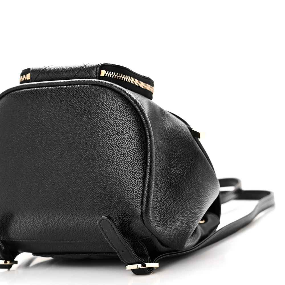 Mirror Quality Replica Chanel Quilted Caviar Leather Backpack - Image 4