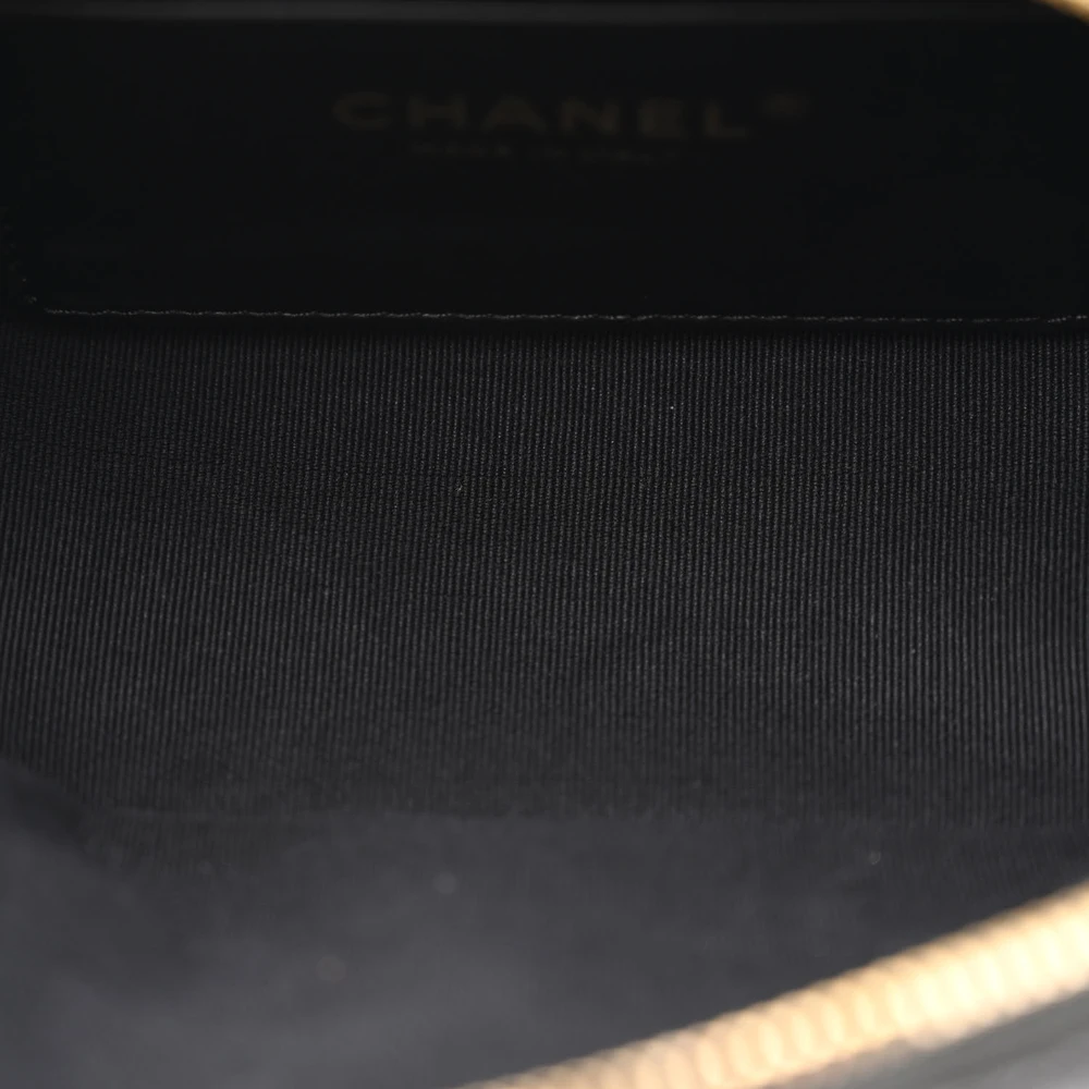 Chanel Black Quilted Caviar Mini CC Camera Case – Mirror Quality Replica - Image 7