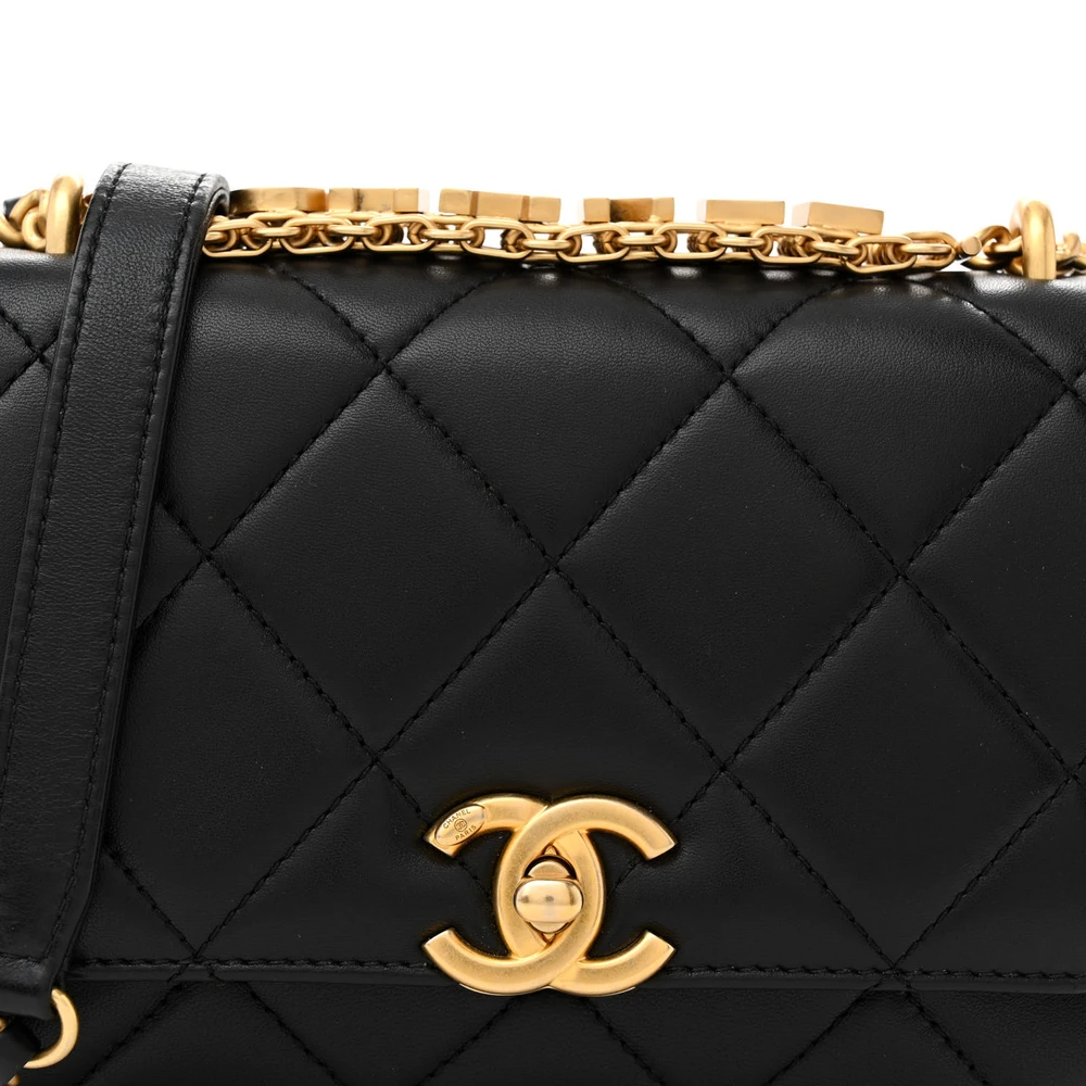 Chanel Black Quilted Flap Bag Replica - Mirror Quality Guaranteed - Image 8