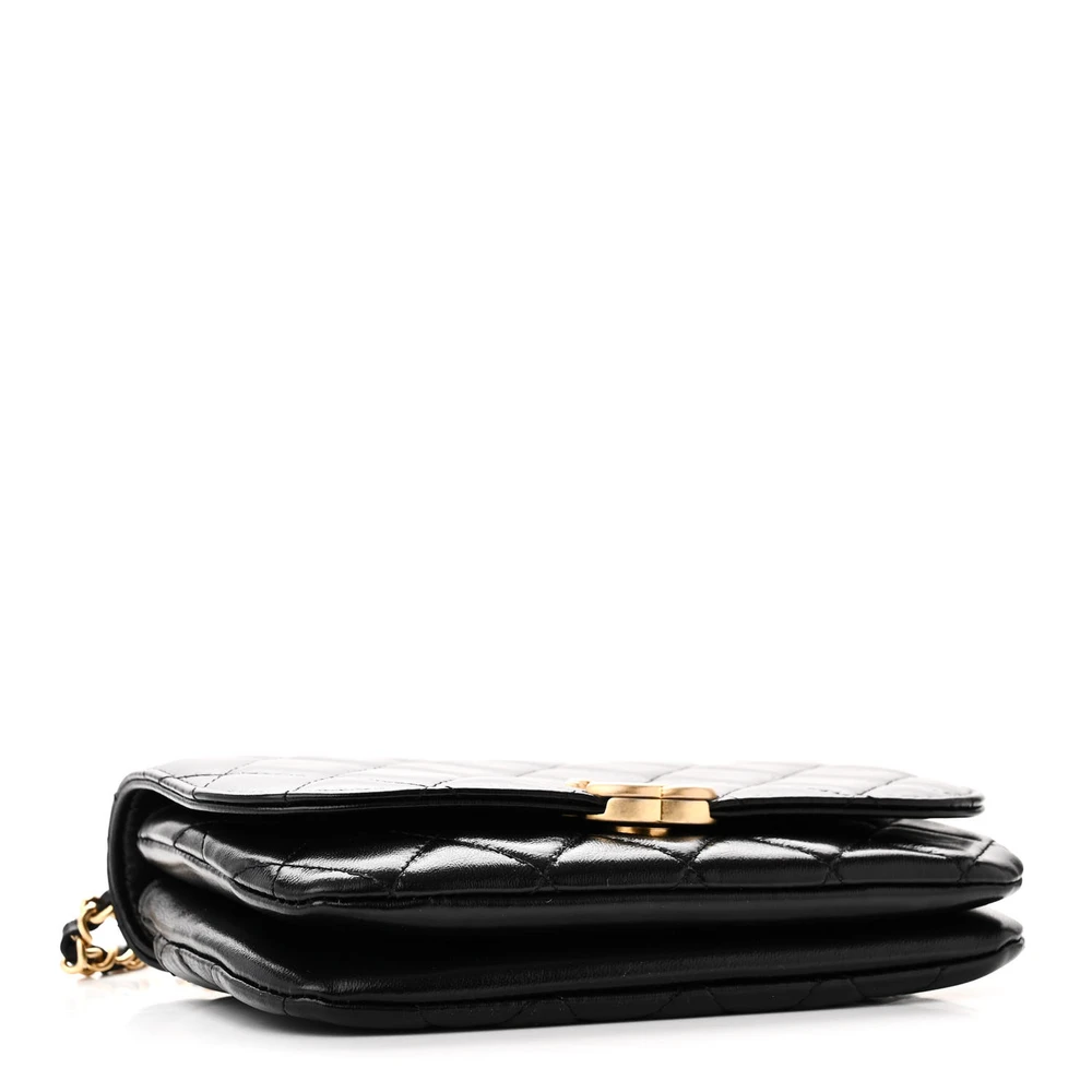 Chanel Replica Phone Holder – Mirror-Quality Black Quilted Elegance - Image 6