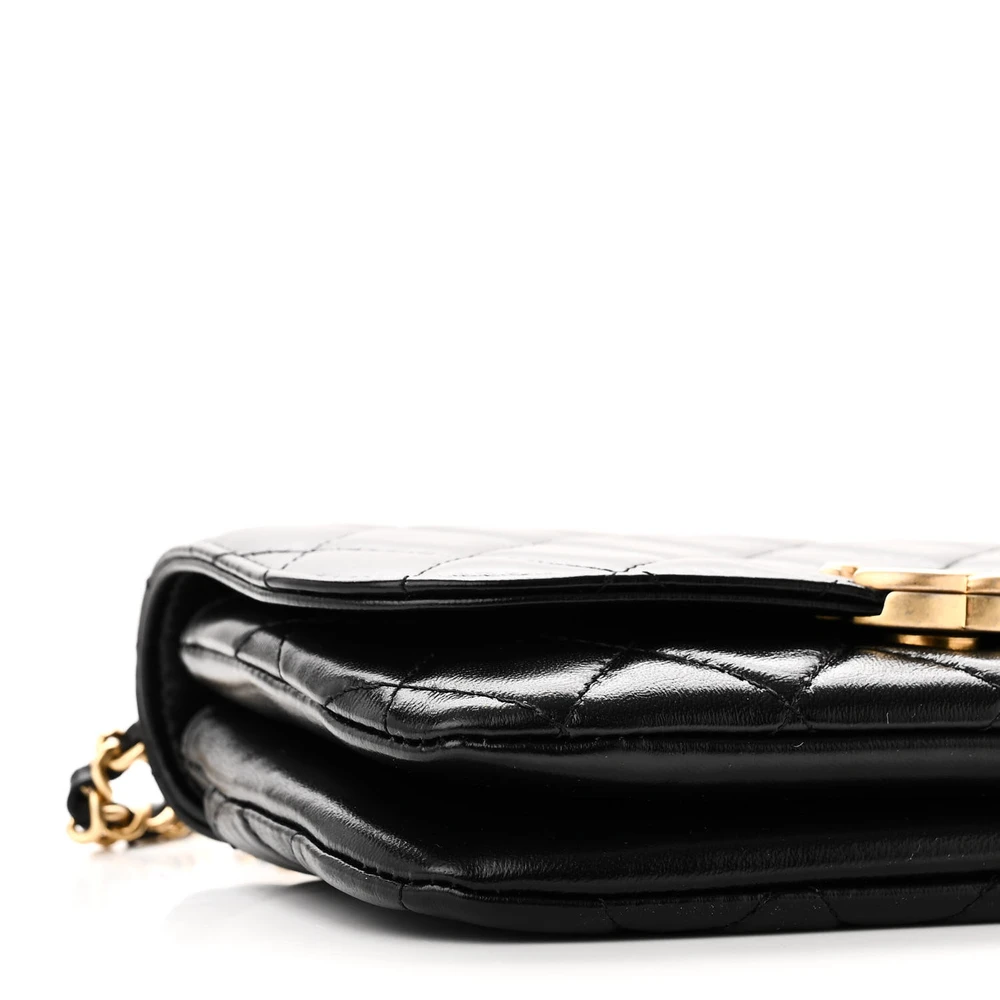 Chanel Replica Phone Holder – Mirror-Quality Black Quilted Elegance - Image 4