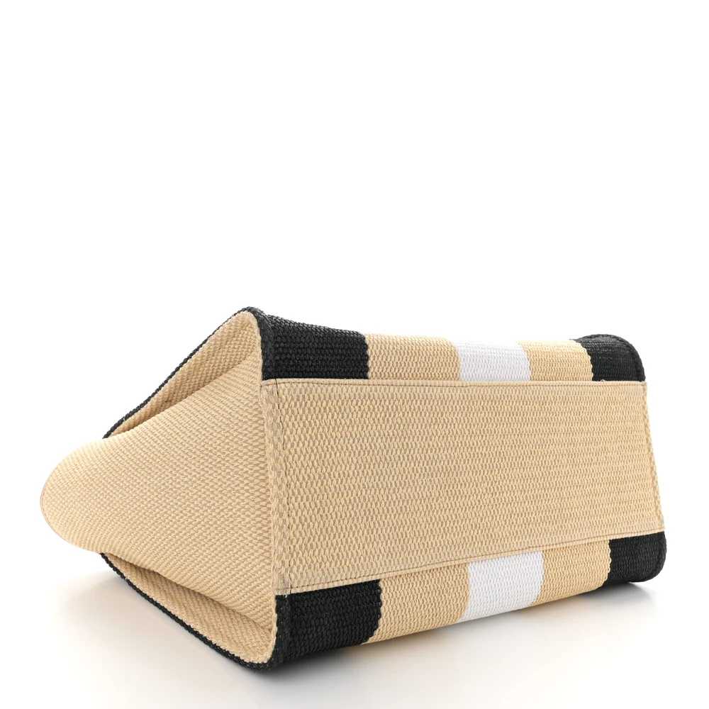 Black & Beige Chanel Deauville Mirror Quality Replica Handbag - Image 5