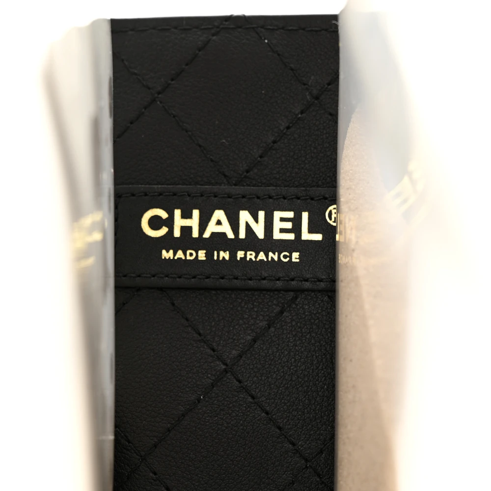 Chanel Black/White Superfake Handbag with Pearl Strap - Image 2