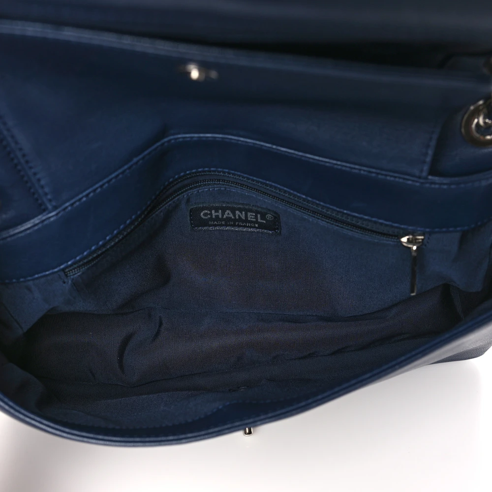 Chanel Dark Navy Sheepskin Replica Handbag – Mirror Quality - Image 7