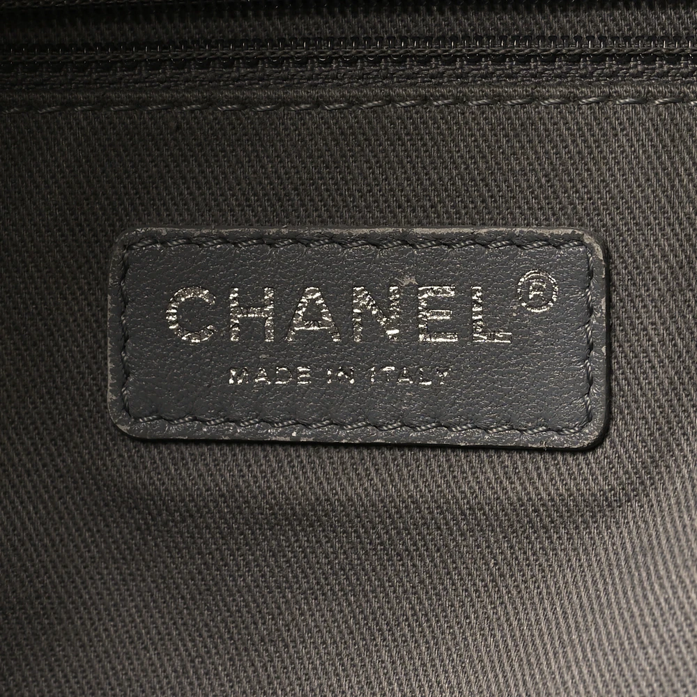 Chanel Grey Graffiti Replica Backpack with Silver Hardware | Mirror Quality - Image 2