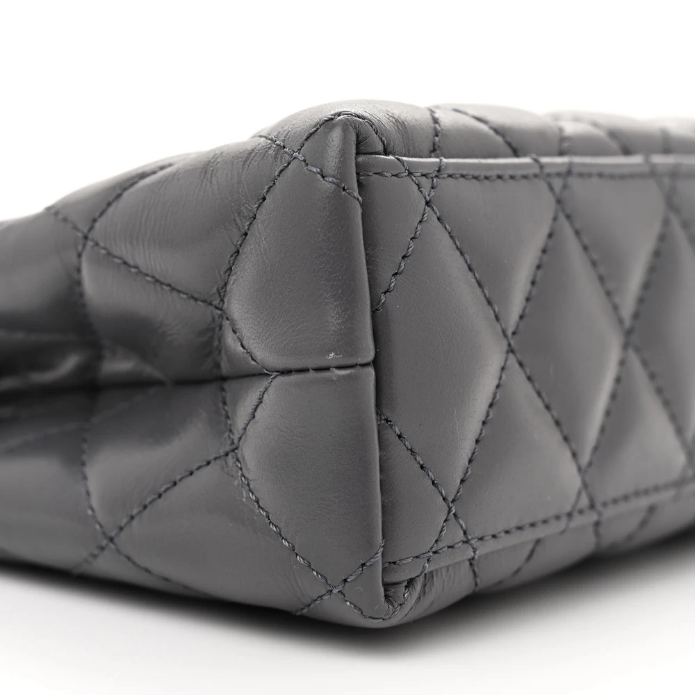 Mirror Quality Chanel Grey Quilted Nano Kelly Shopper Replica - Image 5