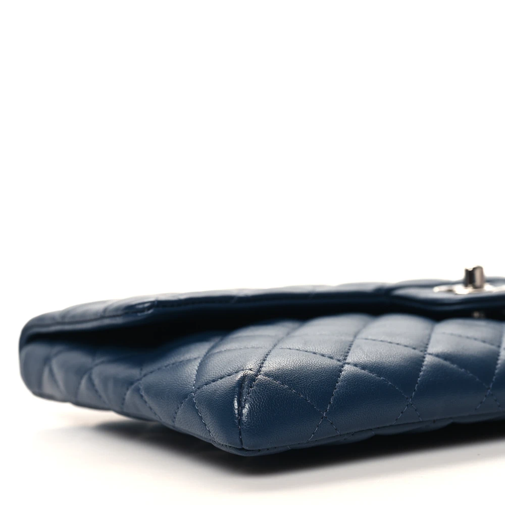 Chanel Navy Quilted Caviar Clutch | Mirror Quality Replica - Image 5