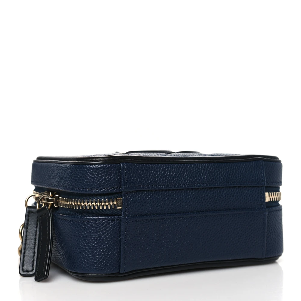 Chanel Navy/Black Vanity Case - Mirror Quality Replica Handbags - Image 6