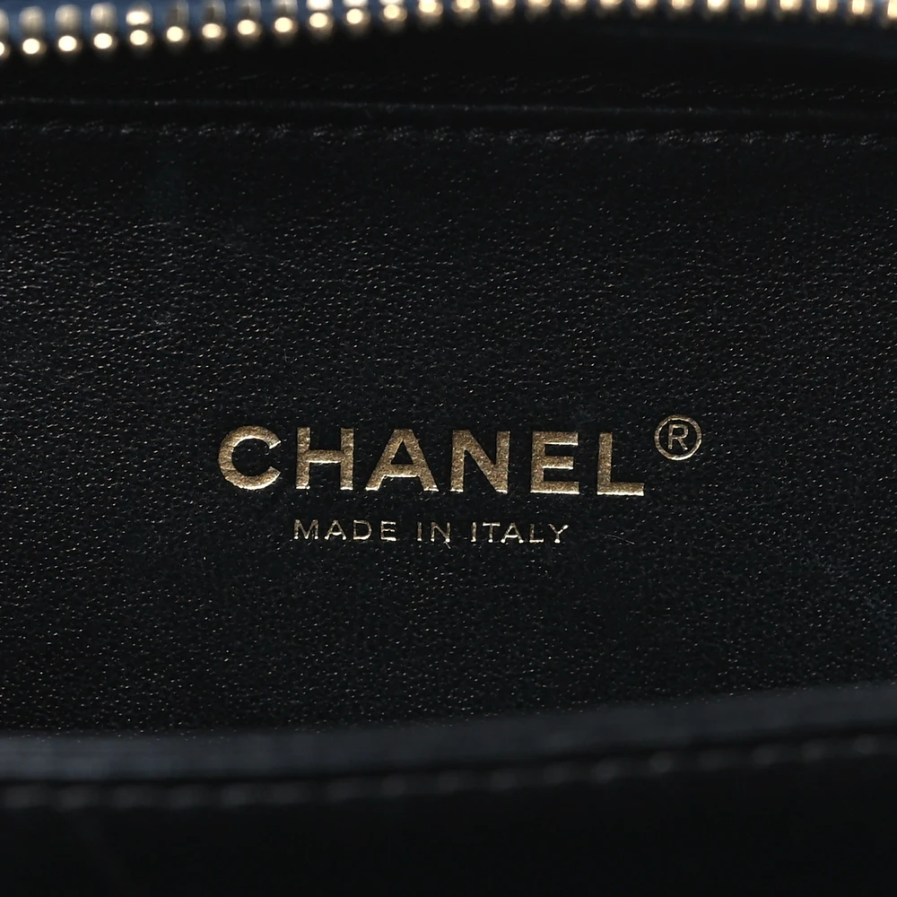 Chanel Navy/Black Vanity Case - Mirror Quality Replica Handbags - Image 2
