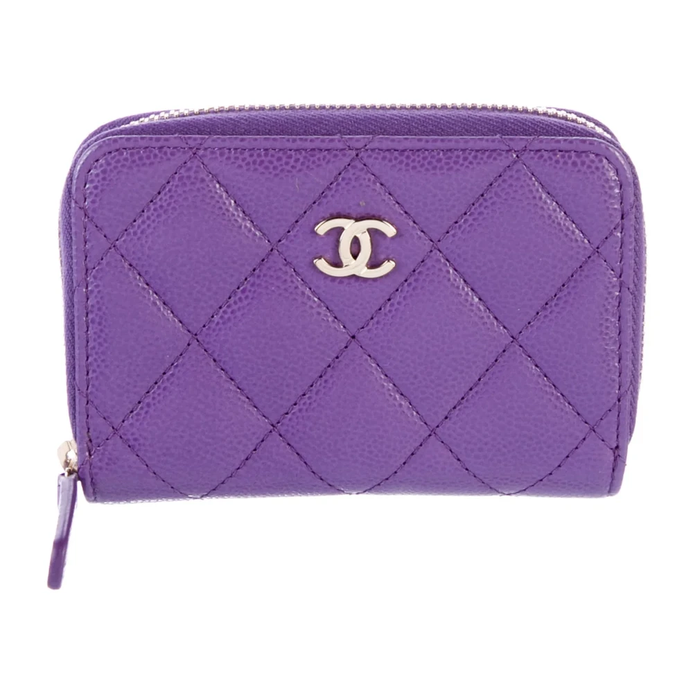Chanel Purple Caviar Leather Wallet – Mirror Quality Replica