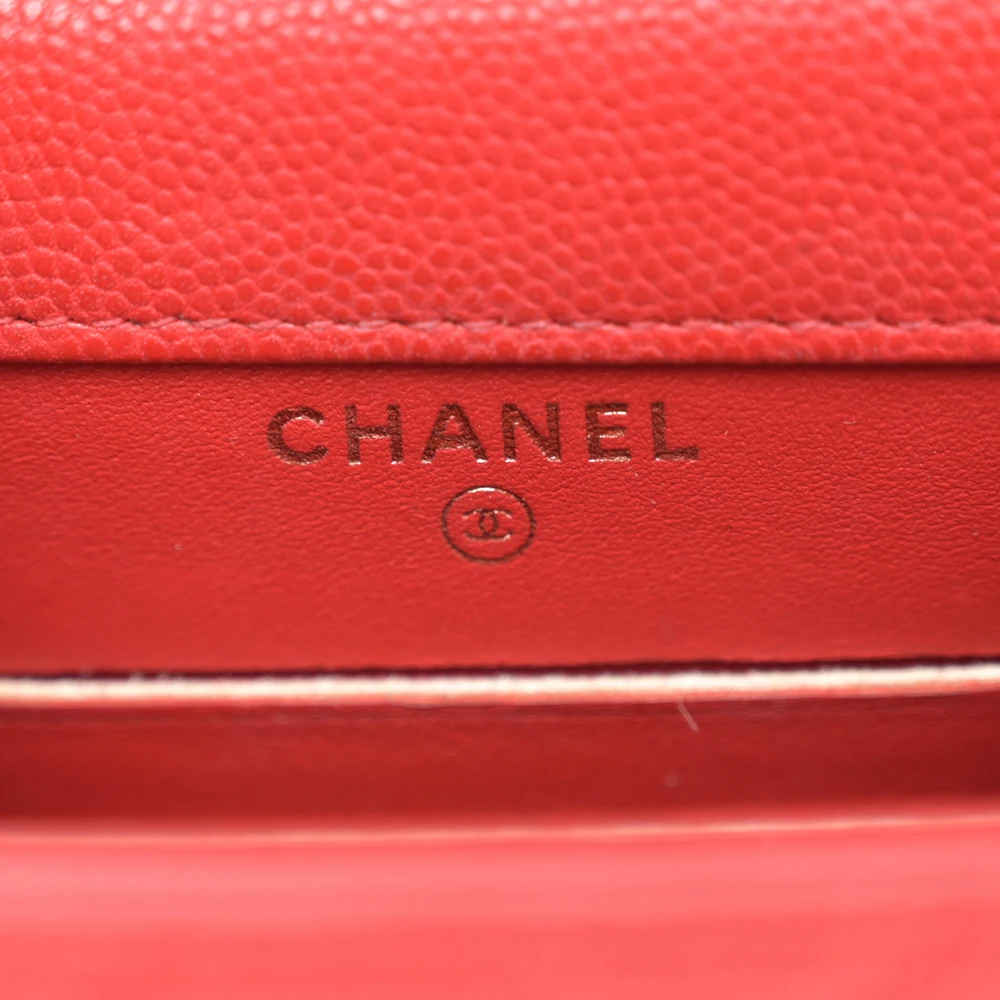 Mirror Quality Chanel Red Quilted Mini Phone Holder – Superfake Handbag - Image 2