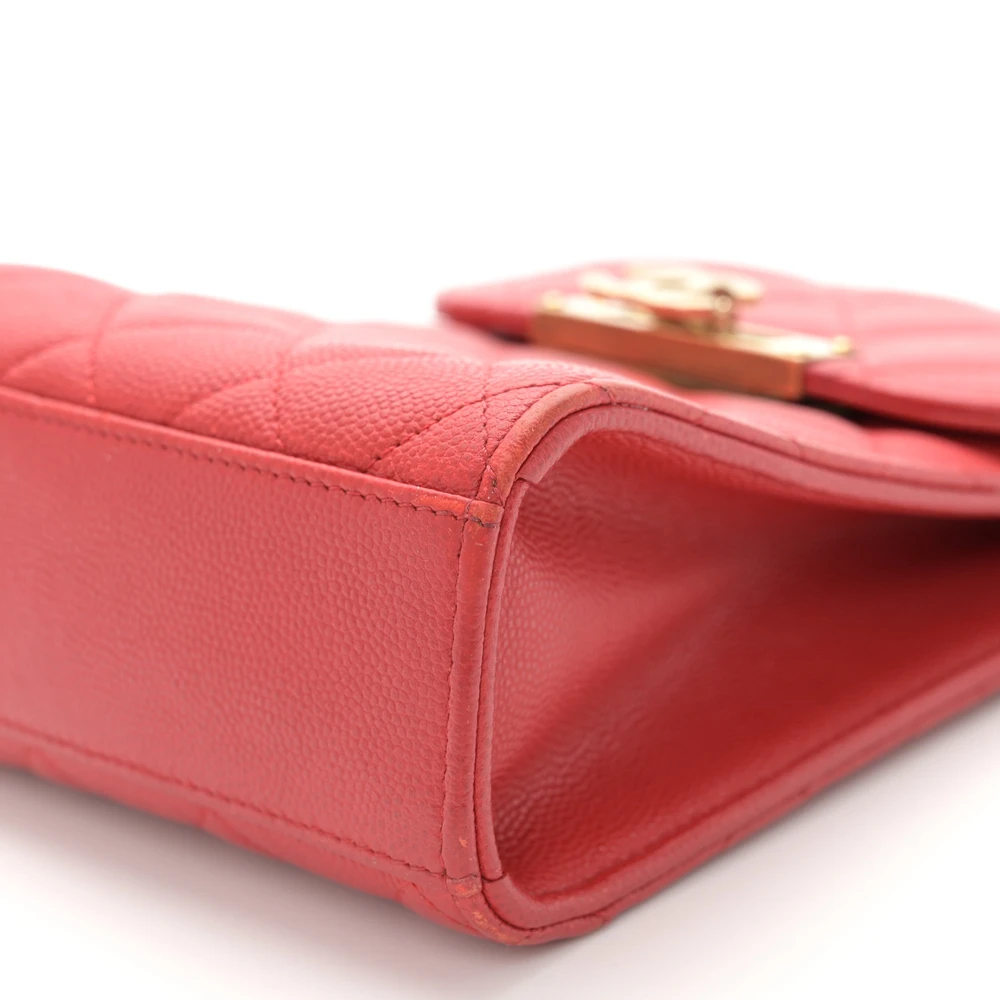 Mirror Quality Chanel Red Quilted Mini Phone Holder – Superfake Handbag - Image 5