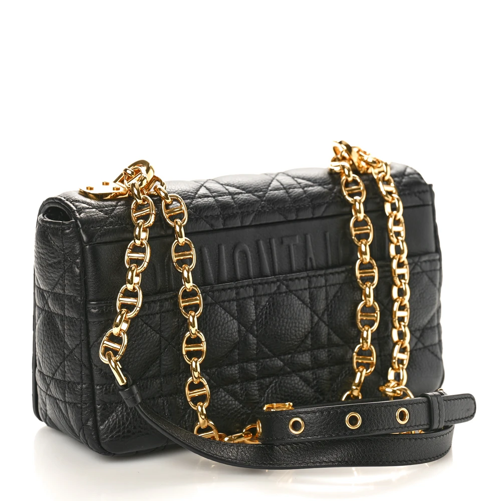 Top Quality Dior Replica Handbags – Black Cannage & Gold Hardware - Image 3