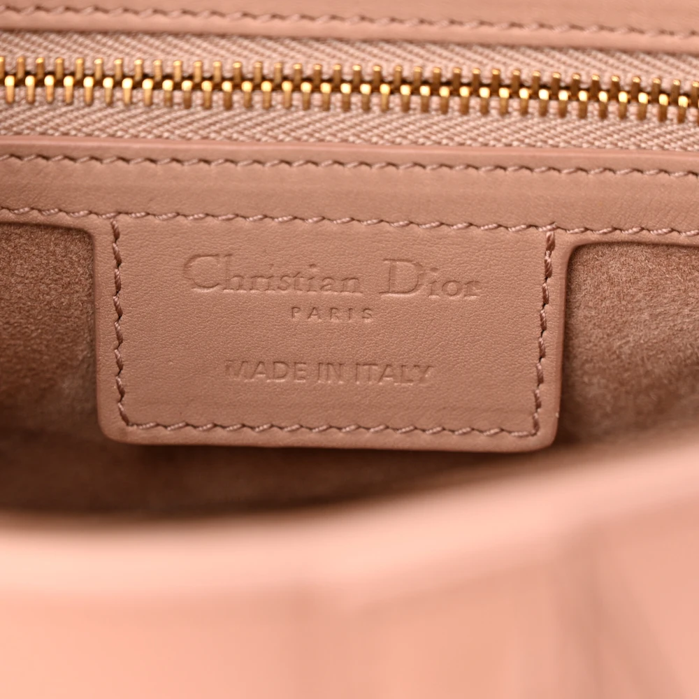Dior Blush Ultra Matte Calfskin Leather Medium Saddle Bag Matte Beige Hardware Reps - Image 2