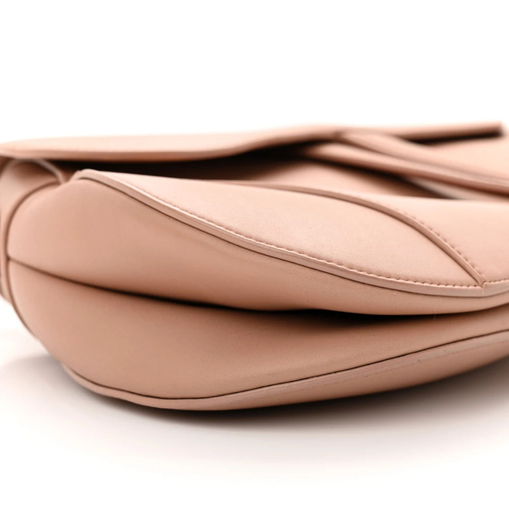 Dior Blush Ultra Matte Calfskin Leather Medium Saddle Bag Matte Beige Hardware Reps - Image 4