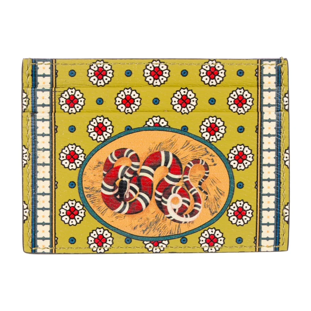 Small Garden Card Holder – Superfake Gucci in Green Calfskin - Image 2