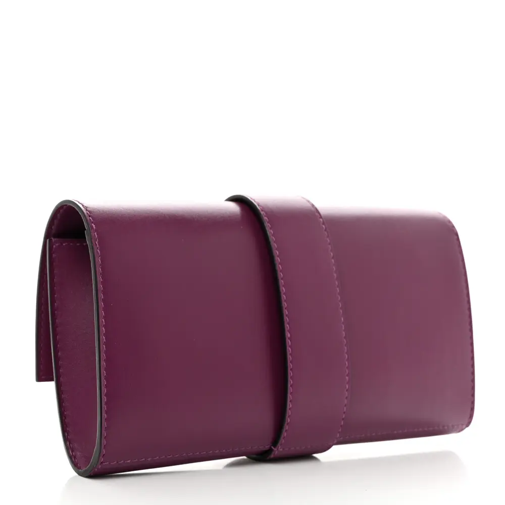 Hermès Anemone Tadelakt Leather Medor 23 Clutch Gold Hardware Rep - Image 3