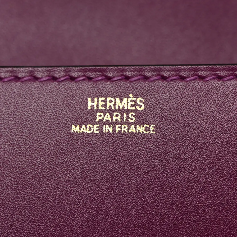 Hermès Anemone Tadelakt Leather Medor 23 Clutch Gold Hardware Rep - Image 2