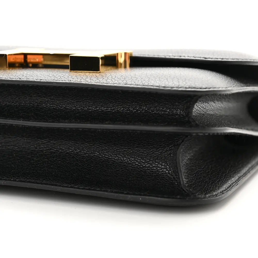 Hermès Black Chèvre Mysore Leather Constance 18 Rose Gold Hardware High-quality Replica - Image 6