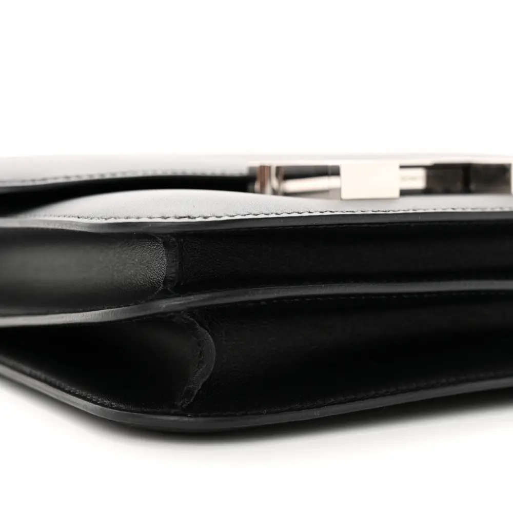 Hermès Black Ombre Veau Monsieur & Lizard Leather Constance 18 Palladium Silver Hardware Reps - Image 4