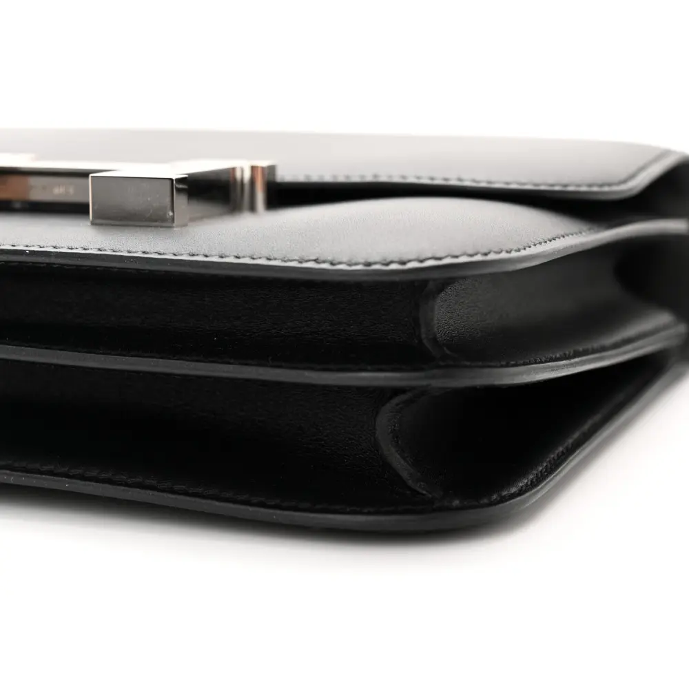 Hermès Black Ombre Veau Monsieur & Lizard Leather Constance 18 Palladium Silver Hardware Reps - Image 5