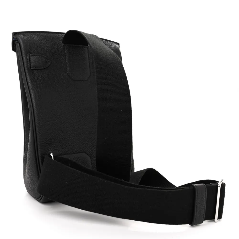 Hermès Black Togo Leather HAC à Dos PM Backpack Palladium Hardware Rep - Image 3